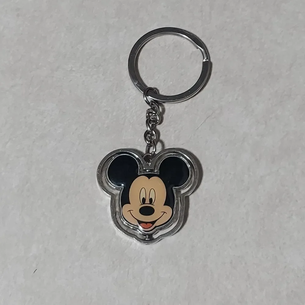 Disney Mickey Mouse Head Spinner Key Ring